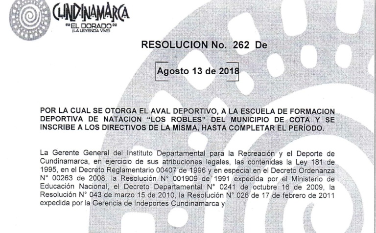 Escuela de Formación Deportiva de Natación